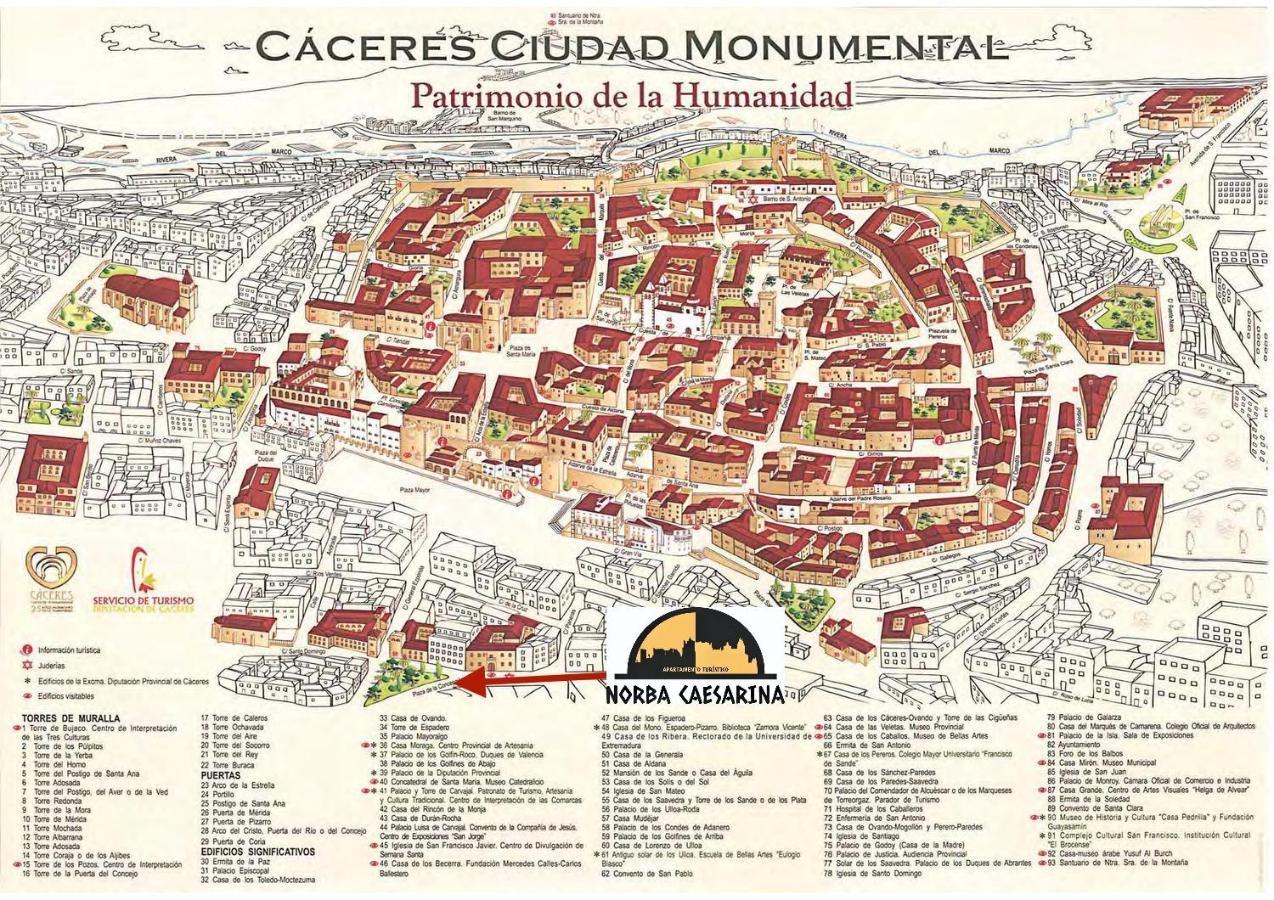 Elegante Apartamento Para 5 En El Centro De Caceres Con Wifi Exterior foto